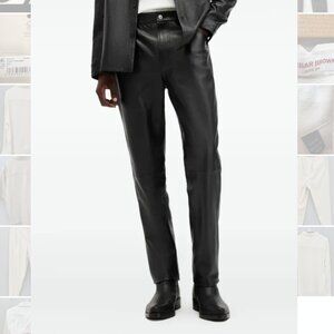 BRAND NEW All Saints Faux Leather Trousers in Medium